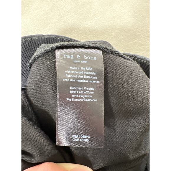 Rag & Bone New York Simone Black Stretch High Rise Slim Leg Ankle Pants Capsule - Picture 7 of 10